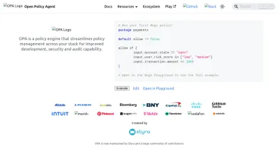 Screenshot preview of openpolicyagent.org