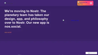Screenshot preview of planetary.social