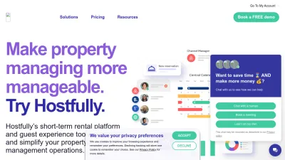 Screenshot preview of hostfully.com