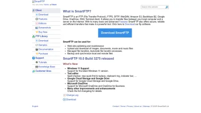 Screenshot preview of smartftp.com
