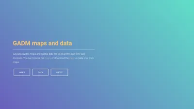 Screenshot preview of gadm.org