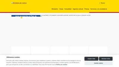 Screenshot of Cultura.gob.es