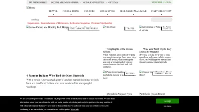 Screenshot preview of italymagazine.com
