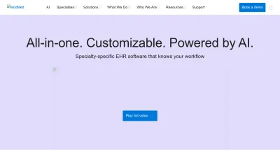Screenshot preview of modmed.com