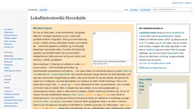 Screenshot preview of lokalhistoriewiki.no