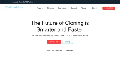 Screenshot preview of snapgene.com