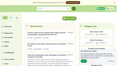 Screenshot preview of islamqa.info