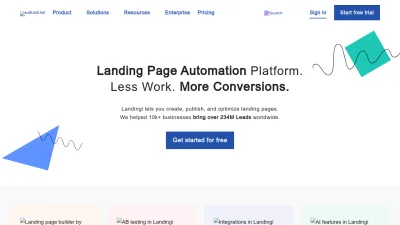 Screenshot preview of landingi.com