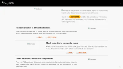 Screenshot preview of easyrgb.com