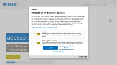Screenshot preview of adesso.de