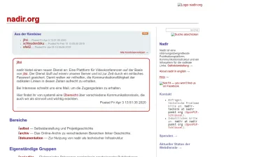 Screenshot preview of nadir.org
