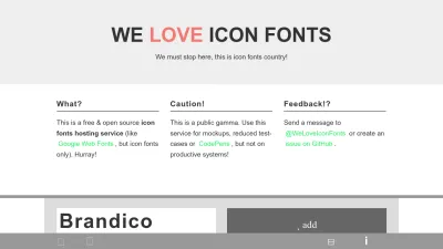 Screenshot preview of weloveiconfonts.com