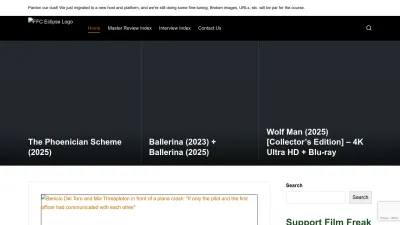 Screenshot preview of filmfreakcentral.net