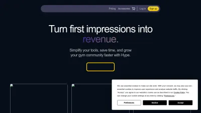 Screenshot preview of hype.co