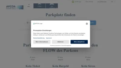 Screenshot preview of apcoa.de