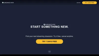 Screenshot preview of sundancenow.com