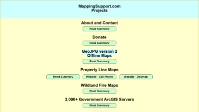 Screenshot preview of mappingsupport.com