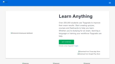 Screenshot preview of topgradeapp.com