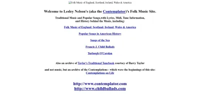 Screenshot preview of contemplator.com
