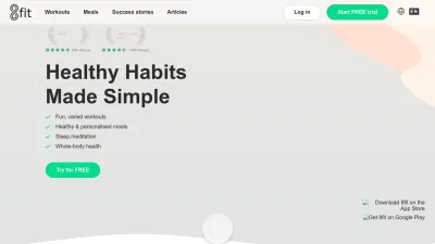 Screenshot preview of 8fit.com