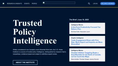 Screenshot preview of cdhowe.org