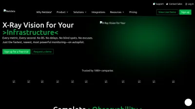 Screenshot preview of netdata.cloud