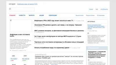 Screenshot preview of finmarket.ru