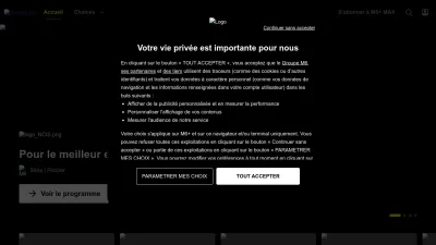 Screenshot of M6.fr