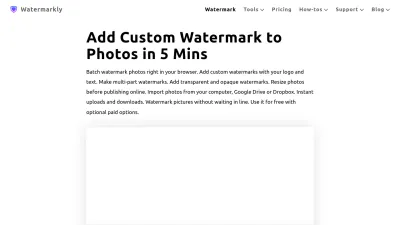 Screenshot preview of watermarkly.com