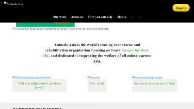 Screenshot preview of animalsasia.org