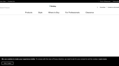 Screenshot preview of hinkley.com