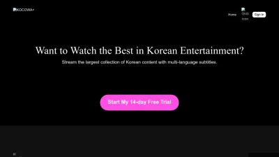 Screenshot preview of kocowa.com