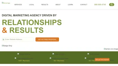 Screenshot preview of thriveagency.com