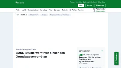 Screenshot preview of topagrar.com