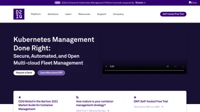 Screenshot preview of d2iq.com
