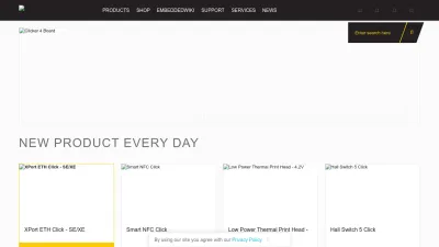 Screenshot preview of mikroe.com