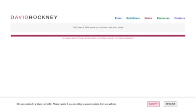 Screenshot preview of hockney.com