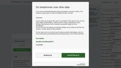 Screenshot preview of naturbasen.dk