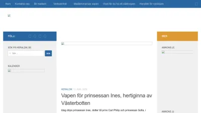 Screenshot preview of heraldik.se