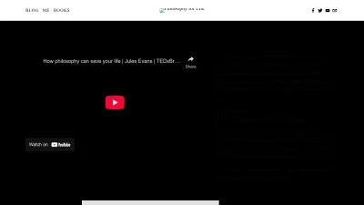 Screenshot preview of philosophyforlife.org