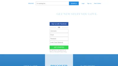 Screenshot preview of listia.com
