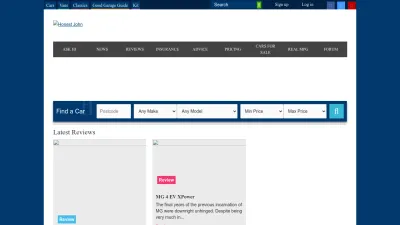Screenshot preview of honestjohn.co.uk