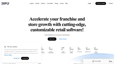 Screenshot preview of erply.com