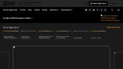 Screenshot preview of ziggosport.nl