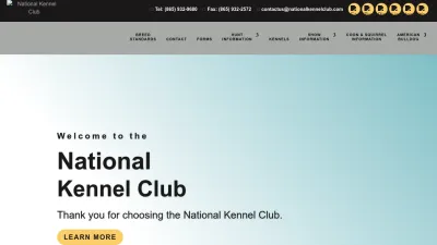 Screenshot preview of nationalkennelclub.com