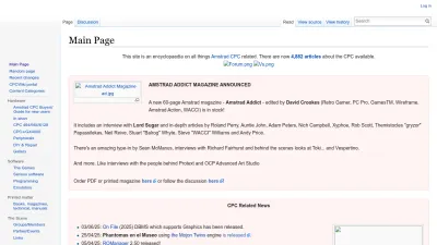Screenshot preview of cpcwiki.eu