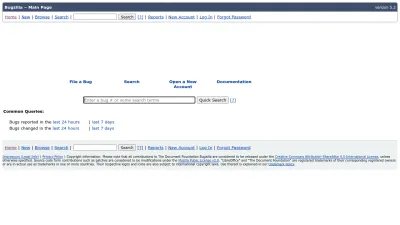Screenshot preview of bugs.documentfoundation.org