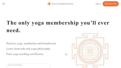 Screenshot preview of yogainternational.com