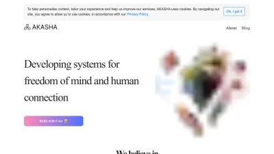 Screenshot preview of akasha.org