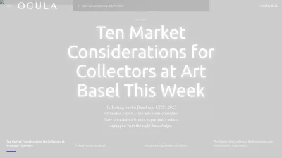 Screenshot preview of ocula.com